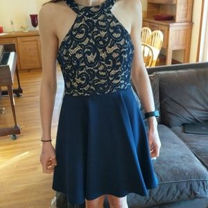 Navy blue formal dress